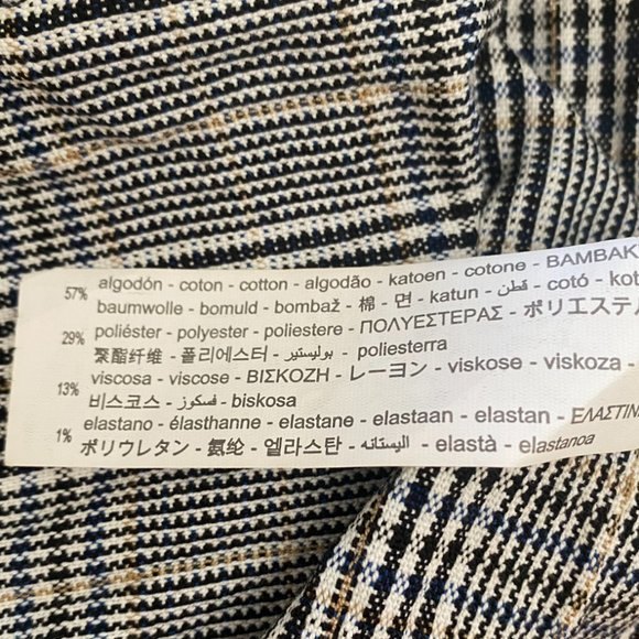 Zara Black and White Plaid Mini Dress - Picture 5 of 5